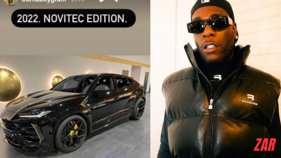 Burna Boy acquires N253m Lamborghini.