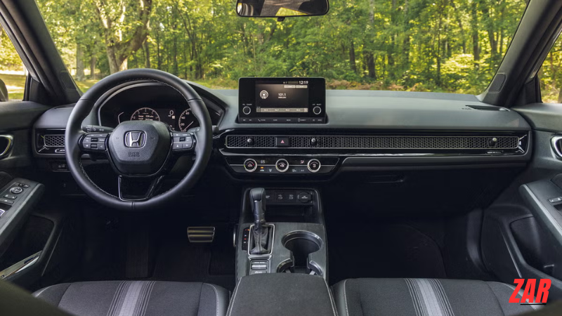Interior of the 2025 Honda Civic Sedan Sport Touring Hybrid. | Fox News