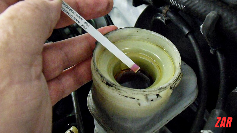 Brake Fluid inspection using test strip | Shopress