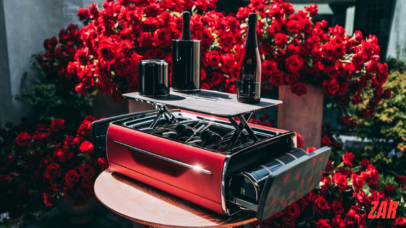 Custom Champagne Chest made for the La Rose Noire | Turbo