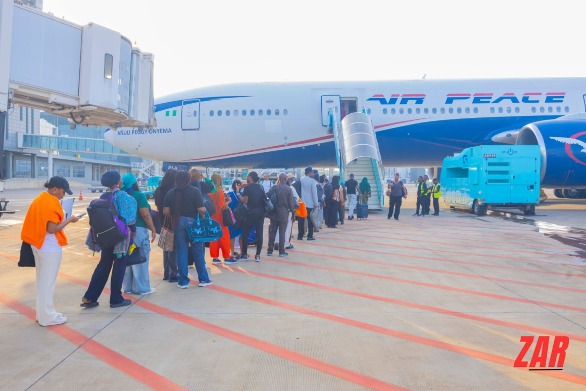 Air Peace Airplane at NNamdi Azikwe International Airport, Abuja Terminal | Flyairpeace